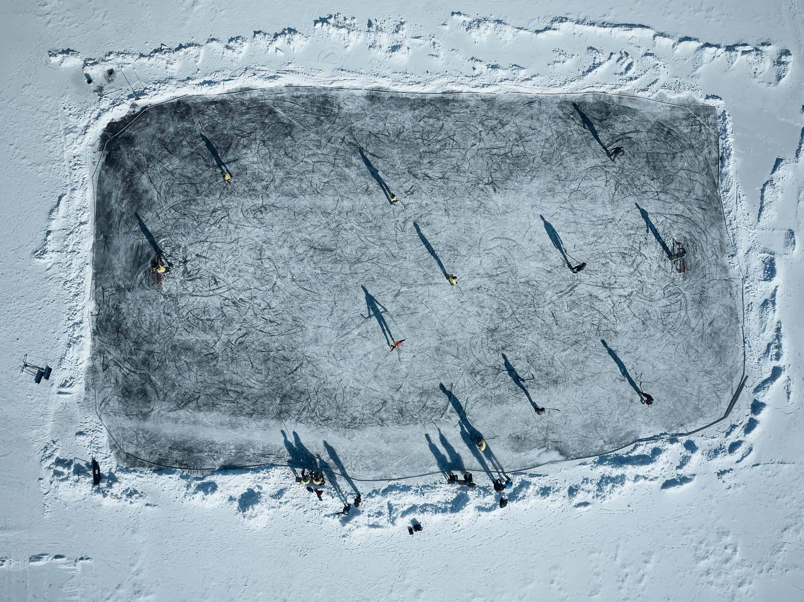Wild Ice: Natural Ice Skating on Lakes in Maine