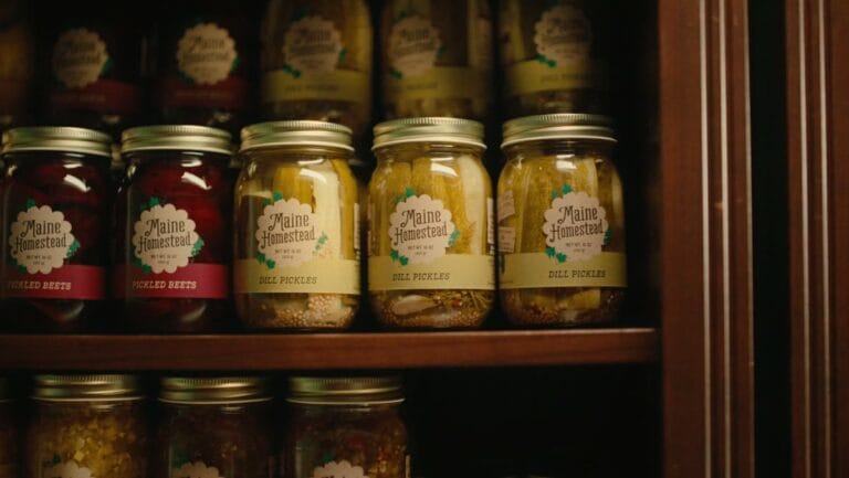 Jars of preserves