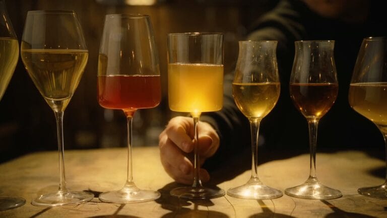 Glasses of cider